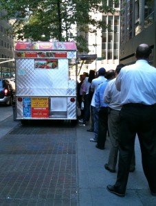 I wish there were NYC-style food trucks on the golf course! (photo by Greg D'Andrea)