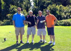 From left, Stinky Golfers Pete, Chris, Tom and Greg