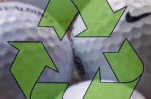Recycled golf balls 