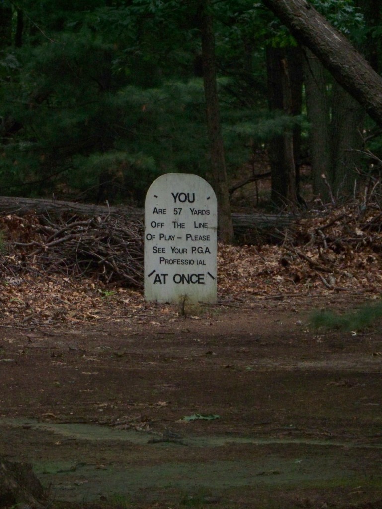 tomb stone golfer