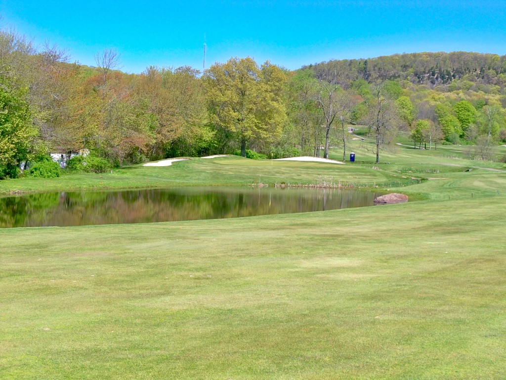 The pond Stinky Golfer Chris grew up fishing in (photo by Greg D'Andrea)