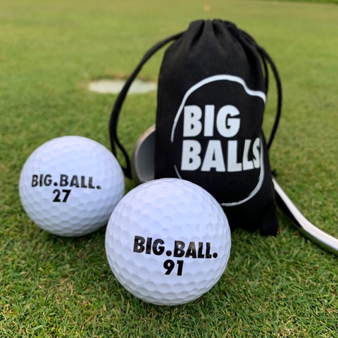 Do you have Big Balls on the practice green?