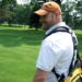 smiling golfer