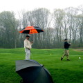 golf in the rain